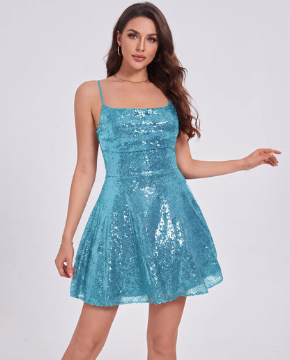 Jolanthe Mini Dress — Blue