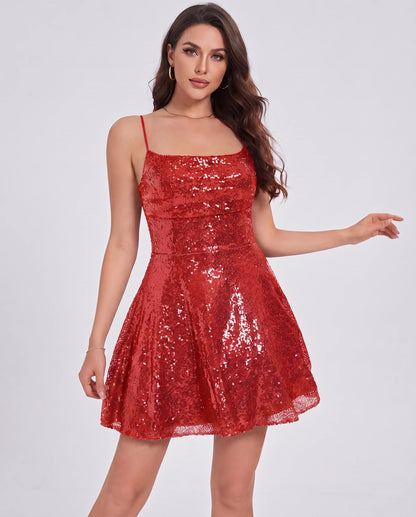 Jolanthe Mini Dress — Red