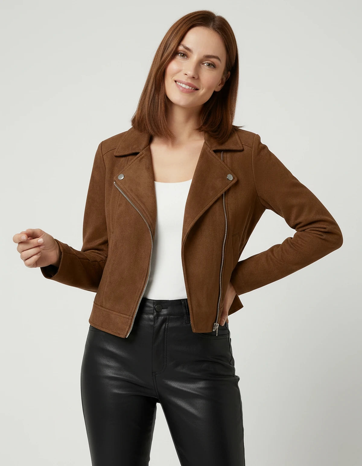 Jonquil Jacket — Coffee | SKU: RB-02b112-coffee-XS,RB-02b112-coffee-S,RB-02b112-coffee-M,RB-02b112-coffee-L,RB-02b112-coffee-XL,RB-02b112-coffee-2XL