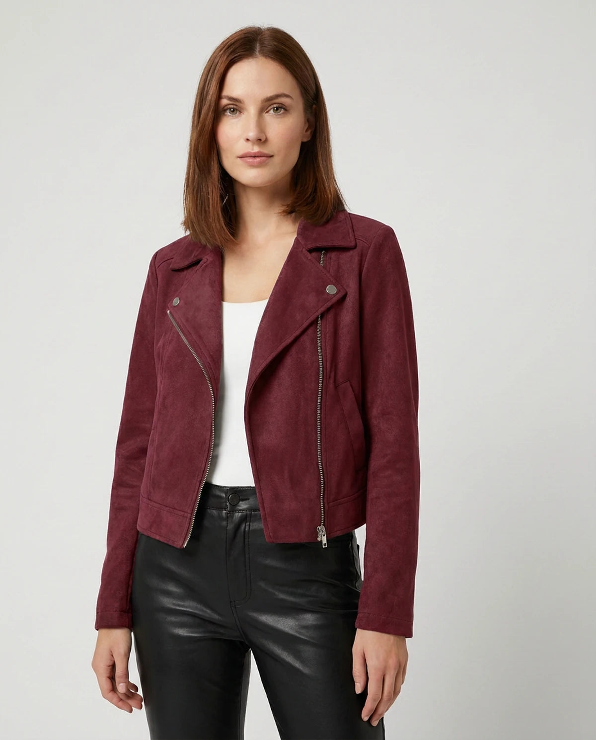 Jonquil Jacket — Wine Red