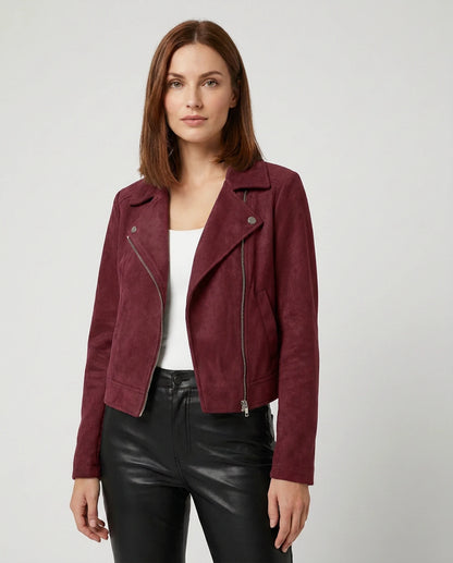 Jonquil Jacket — Wine Red