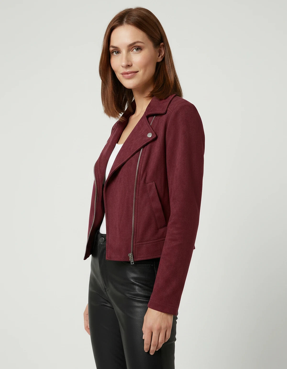Jonquil Jacket — Wine Red | SKU: RB-02b112-winered-XS,RB-02b112-winered-S,RB-02b112-winered-M,RB-02b112-winered-L,RB-02b112-winered-XL,RB-02b112-winered-2XL