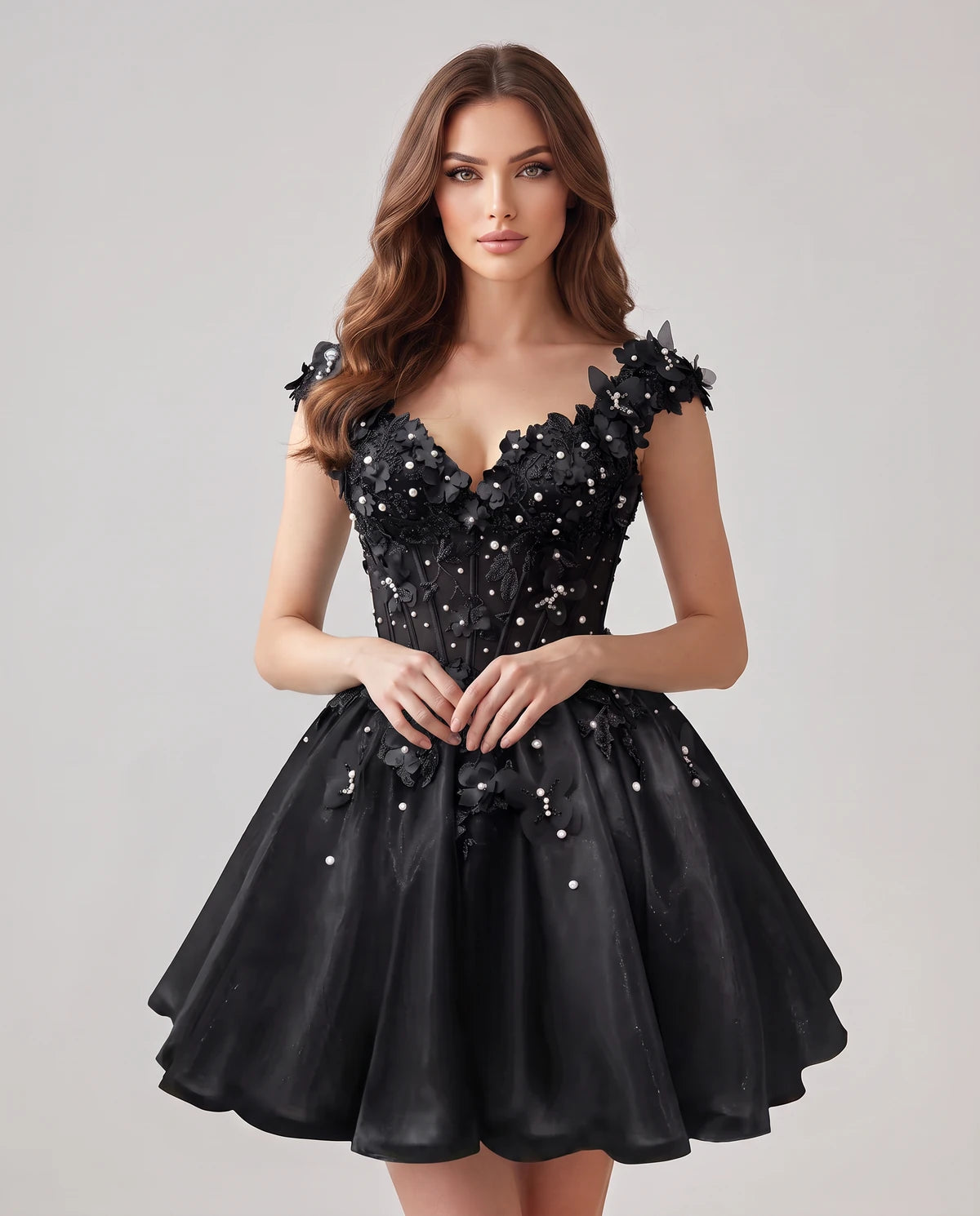 Juniperra Mini Dresses — Black