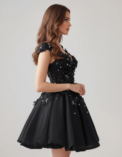 Juniperra Mini Dresses — Black | SKU: RB-9fda70-black-2,RB-9fda70-black-4,RB-9fda70-black-6,RB-9fda70-black-8,RB-9fda70-black-10,RB-9fda70-black-12,RB-9fda70-black-14,RB-9fda70-black-16,RB-9fda70-black-16W,RB-9fda70-black-18W,RB-9fda70-black-20W,RB-9fda70-black-22W