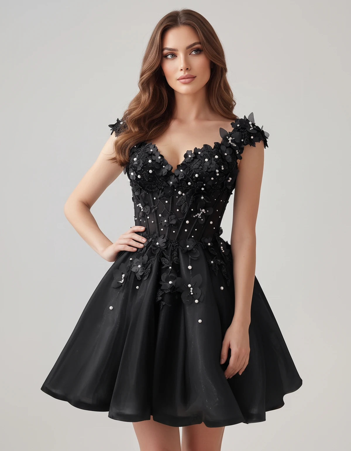 Juniperra Mini Dresses — Black | SKU: RB-9fda70-black-2,RB-9fda70-black-4,RB-9fda70-black-6,RB-9fda70-black-8,RB-9fda70-black-10,RB-9fda70-black-12,RB-9fda70-black-14,RB-9fda70-black-16,RB-9fda70-black-16W,RB-9fda70-black-18W,RB-9fda70-black-20W,RB-9fda70-black-22W