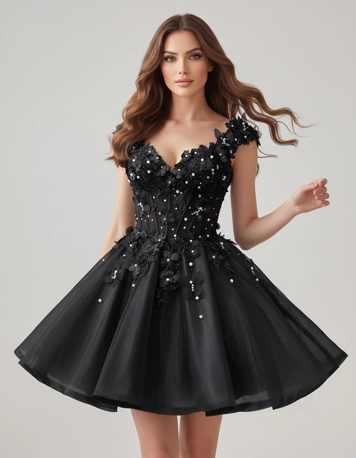 Juniperra Mini Dresses — Black | SKU: RB-9fda70-black-2,RB-9fda70-black-4,RB-9fda70-black-6,RB-9fda70-black-8,RB-9fda70-black-10,RB-9fda70-black-12,RB-9fda70-black-14,RB-9fda70-black-16,RB-9fda70-black-16W,RB-9fda70-black-18W,RB-9fda70-black-20W,RB-9fda70-black-22W
