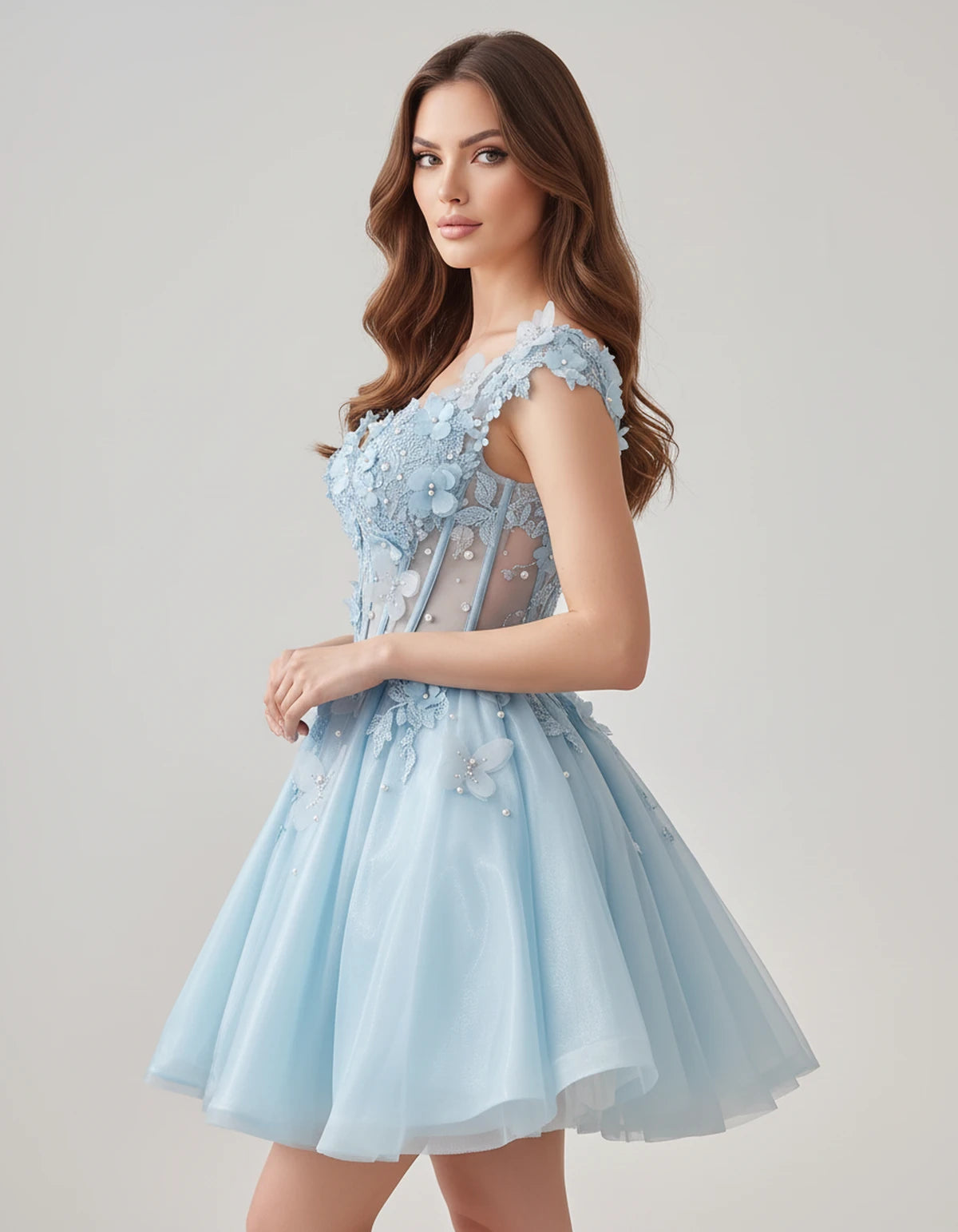Juniperra Mini Dresses — Blue | SKU: RB-9fda70-blue-2,RB-9fda70-blue-4,RB-9fda70-blue-6,RB-9fda70-blue-8,RB-9fda70-blue-10,RB-9fda70-blue-12,RB-9fda70-blue-14,RB-9fda70-blue-16,RB-9fda70-blue-16W,RB-9fda70-blue-18W,RB-9fda70-blue-20W,RB-9fda70-blue-22W
