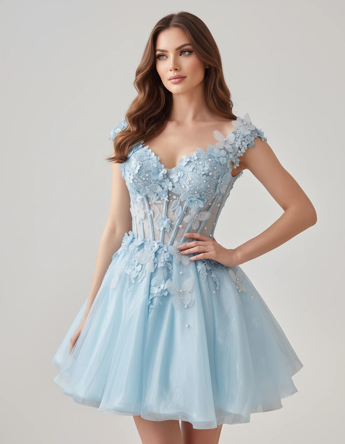 Juniperra Mini Dresses — Blue | SKU: RB-9fda70-blue-2,RB-9fda70-blue-4,RB-9fda70-blue-6,RB-9fda70-blue-8,RB-9fda70-blue-10,RB-9fda70-blue-12,RB-9fda70-blue-14,RB-9fda70-blue-16,RB-9fda70-blue-16W,RB-9fda70-blue-18W,RB-9fda70-blue-20W,RB-9fda70-blue-22W