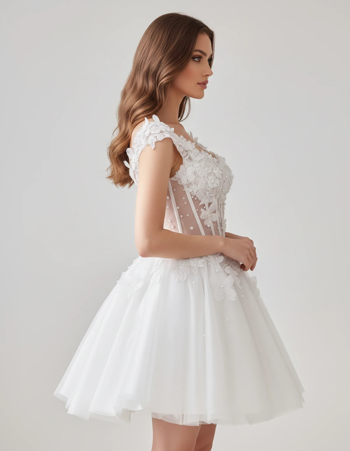 Juniperra Mini Dresses — Ivory | SKU: RB-9fda70-ivory-2,RB-9fda70-ivory-4,RB-9fda70-ivory-6,RB-9fda70-ivory-8,RB-9fda70-ivory-10,RB-9fda70-ivory-12,RB-9fda70-ivory-14,RB-9fda70-ivory-16,RB-9fda70-ivory-16W,RB-9fda70-ivory-18W,RB-9fda70-ivory-20W,RB-9fda70-ivory-22W