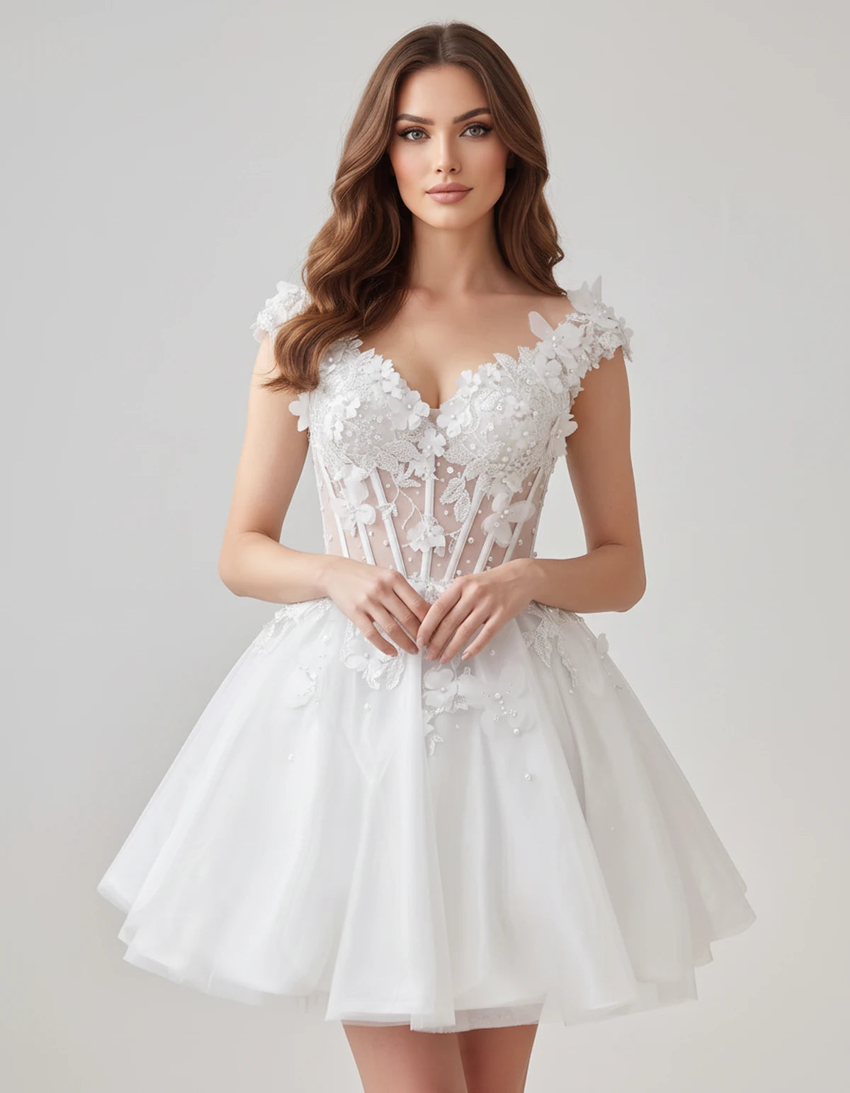 Juniperra Mini Dresses — Ivory | SKU: RB-9fda70-ivory-2,RB-9fda70-ivory-4,RB-9fda70-ivory-6,RB-9fda70-ivory-8,RB-9fda70-ivory-10,RB-9fda70-ivory-12,RB-9fda70-ivory-14,RB-9fda70-ivory-16,RB-9fda70-ivory-16W,RB-9fda70-ivory-18W,RB-9fda70-ivory-20W,RB-9fda70-ivory-22W