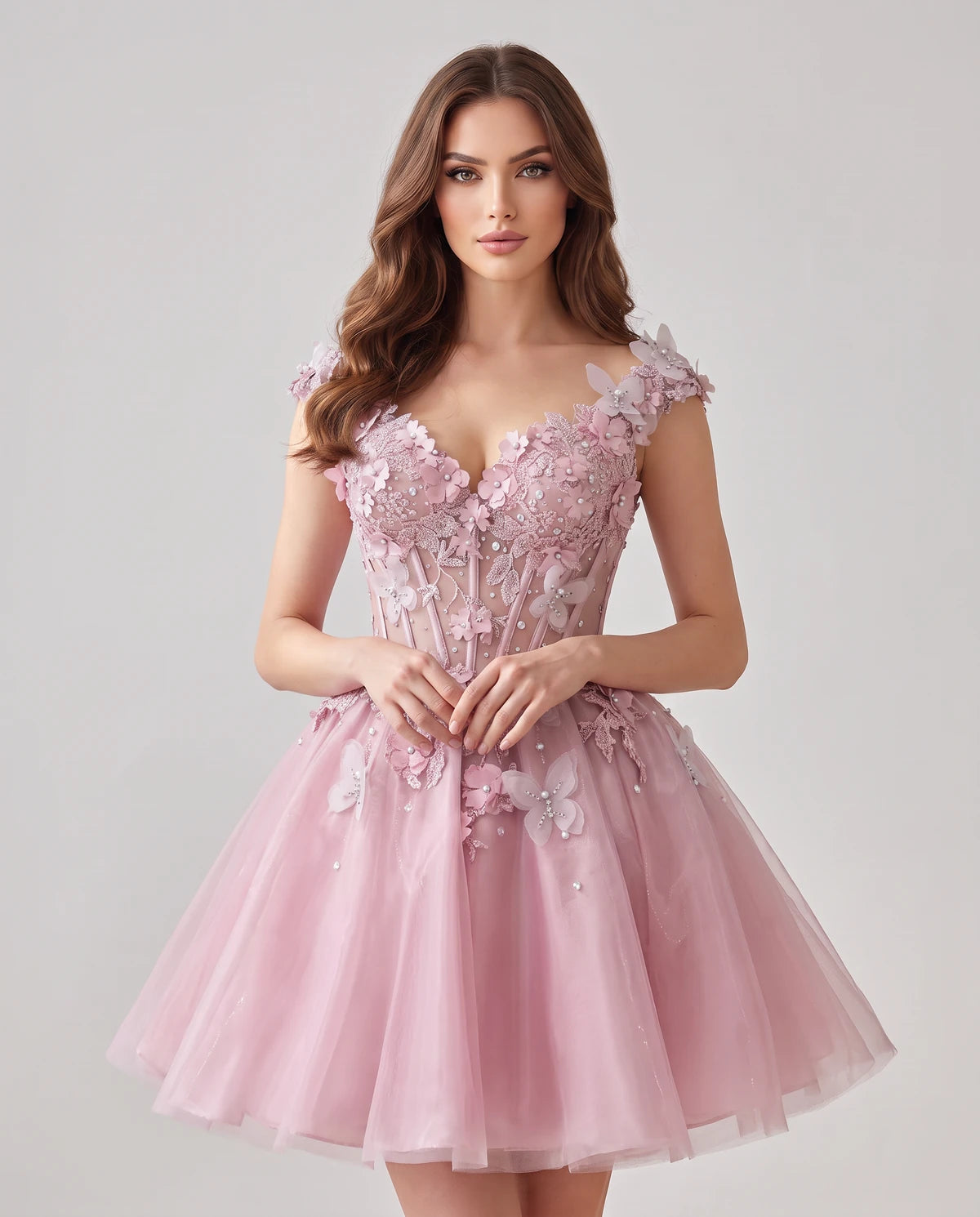 Juniperra Mini Dresses — Pink