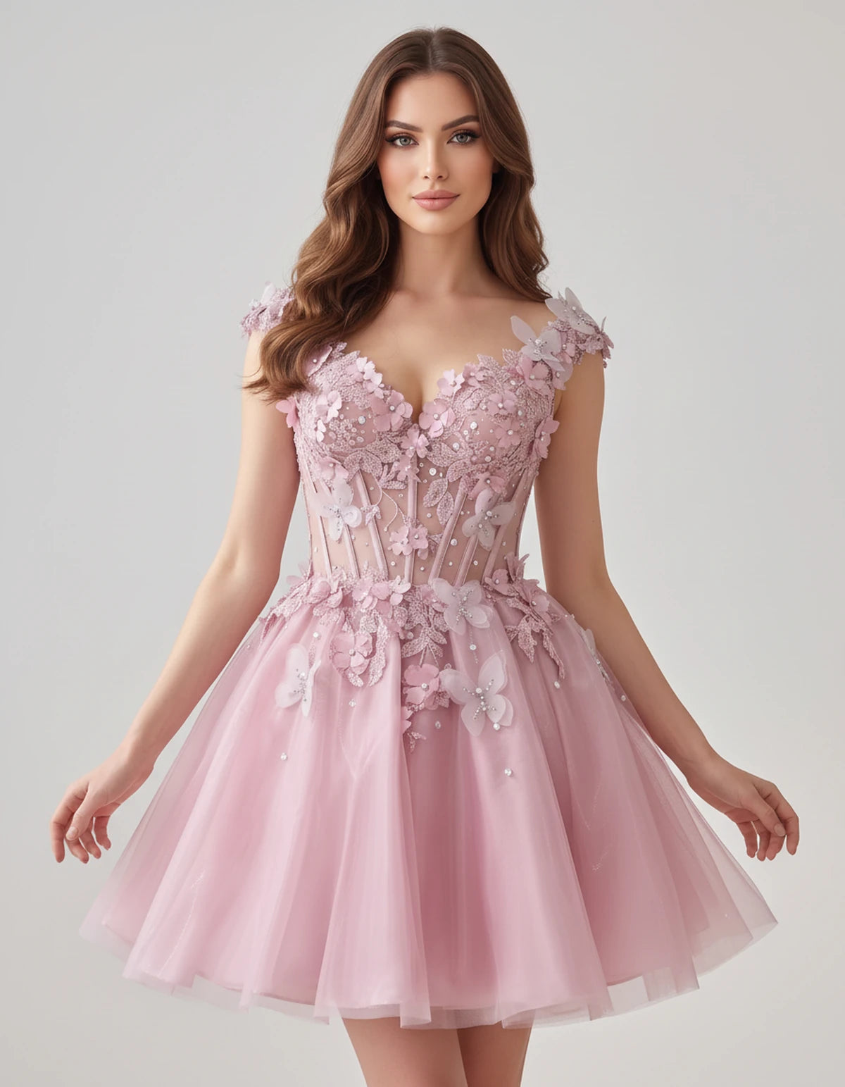 Juniperra Mini Dresses — Pink | SKU: RB-9fda70-pink-2,RB-9fda70-pink-4,RB-9fda70-pink-6,RB-9fda70-pink-8,RB-9fda70-pink-10,RB-9fda70-pink-12,RB-9fda70-pink-14,RB-9fda70-pink-16,RB-9fda70-pink-16W,RB-9fda70-pink-18W,RB-9fda70-pink-20W,RB-9fda70-pink-22W