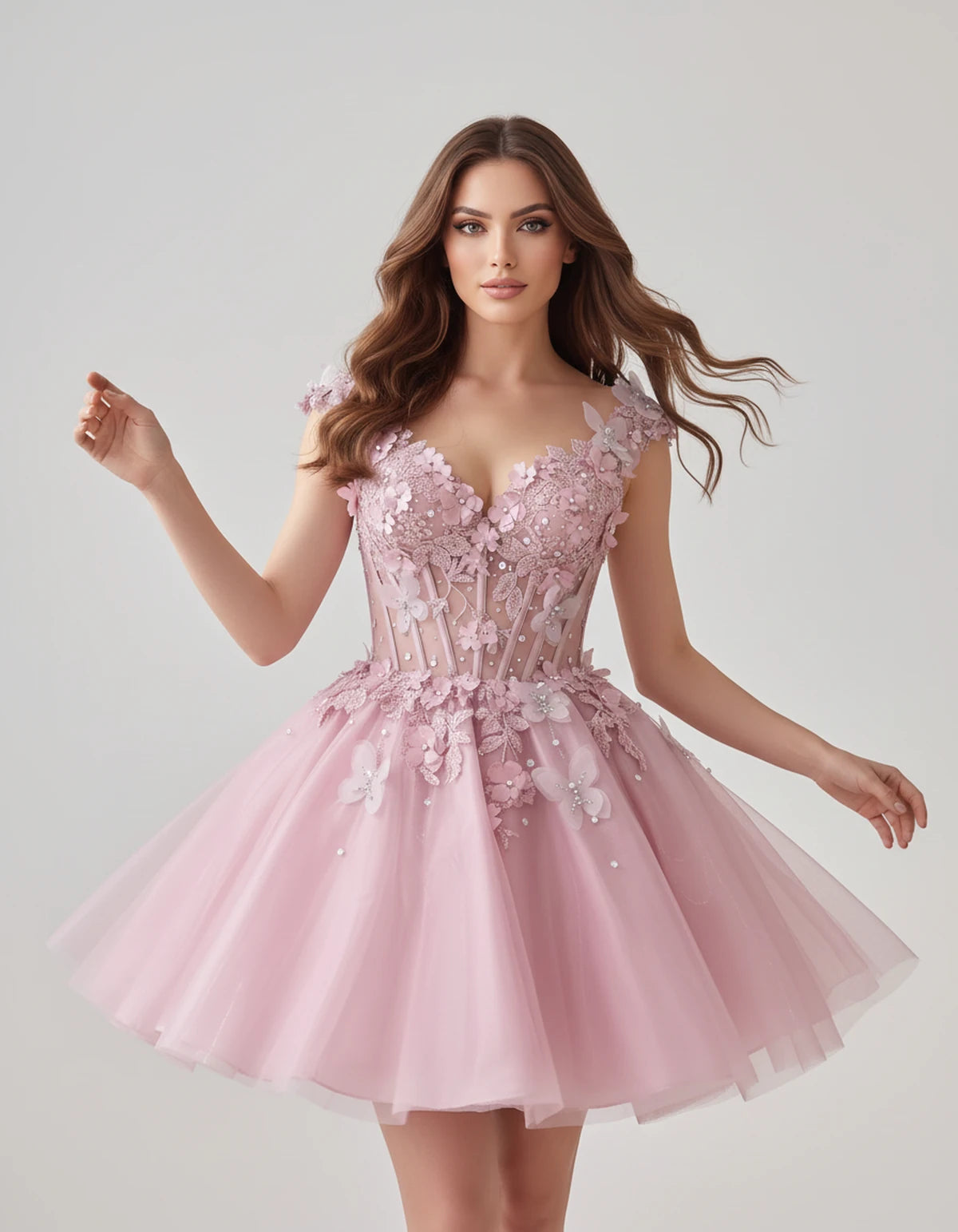 Juniperra Mini Dresses — Pink | SKU: RB-9fda70-pink-2,RB-9fda70-pink-4,RB-9fda70-pink-6,RB-9fda70-pink-8,RB-9fda70-pink-10,RB-9fda70-pink-12,RB-9fda70-pink-14,RB-9fda70-pink-16,RB-9fda70-pink-16W,RB-9fda70-pink-18W,RB-9fda70-pink-20W,RB-9fda70-pink-22W
