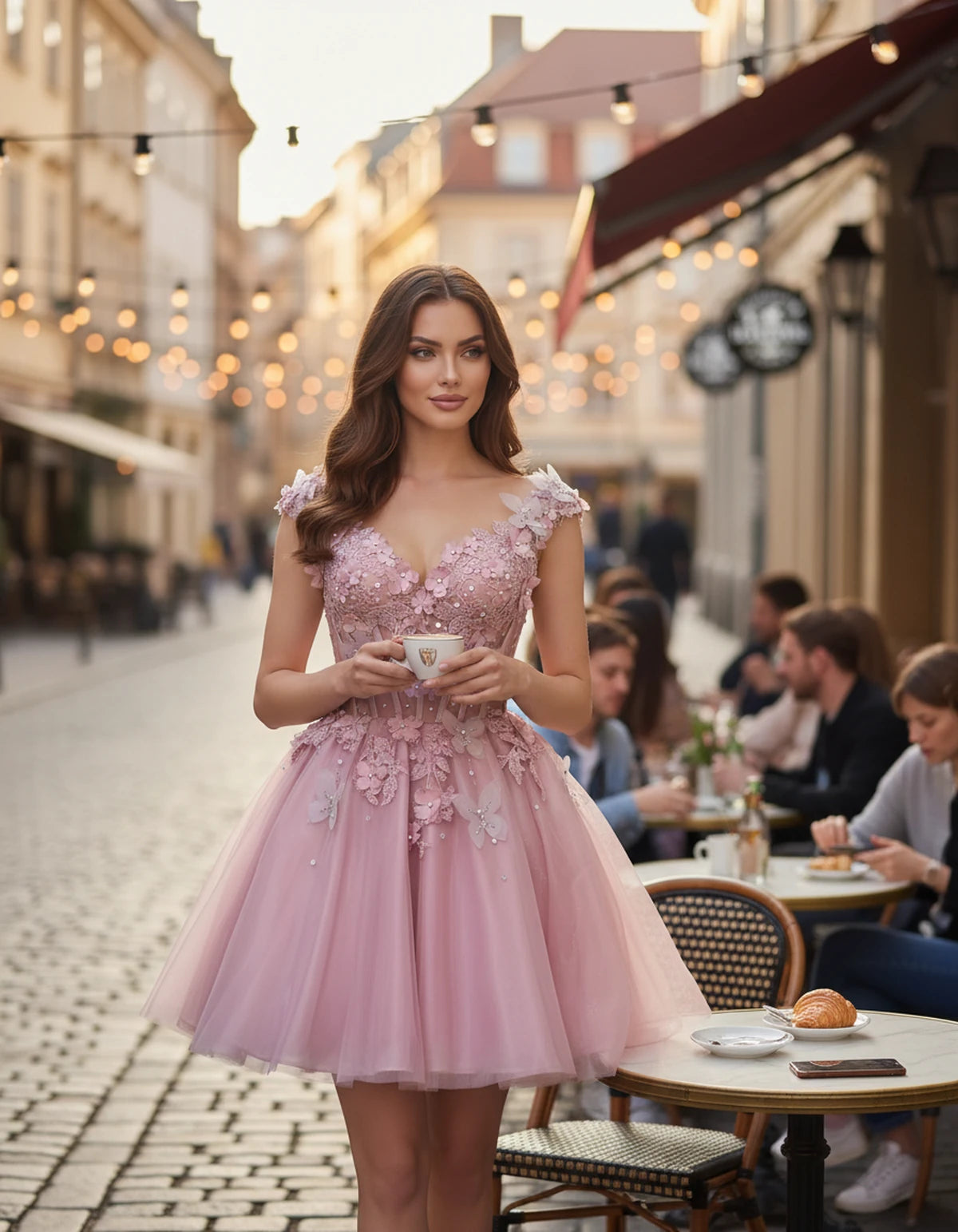 Juniperra Mini Dresses — Pink | SKU: RB-9fda70-pink-2,RB-9fda70-pink-4,RB-9fda70-pink-6,RB-9fda70-pink-8,RB-9fda70-pink-10,RB-9fda70-pink-12,RB-9fda70-pink-14,RB-9fda70-pink-16,RB-9fda70-pink-16W,RB-9fda70-pink-18W,RB-9fda70-pink-20W,RB-9fda70-pink-22W