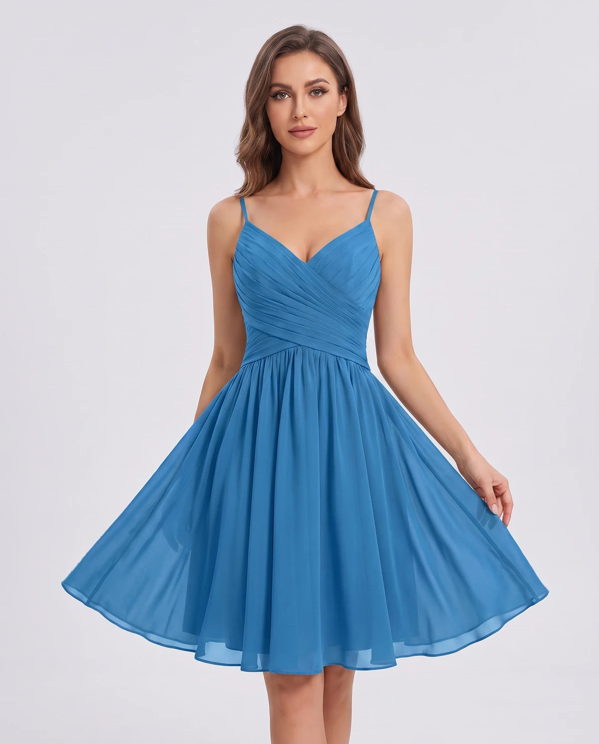 Justine Mini Dresses — Blue
