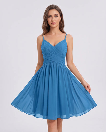 Justine Mini Dresses — Blue