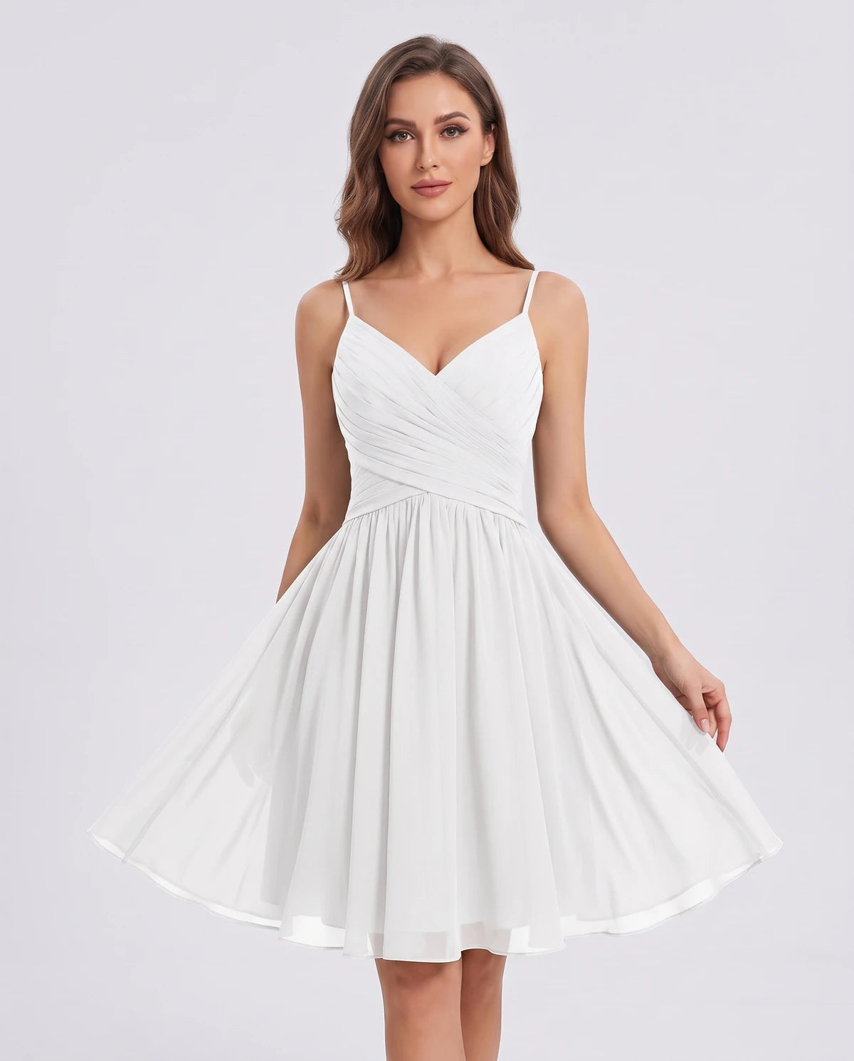Justine Mini Dresses — White