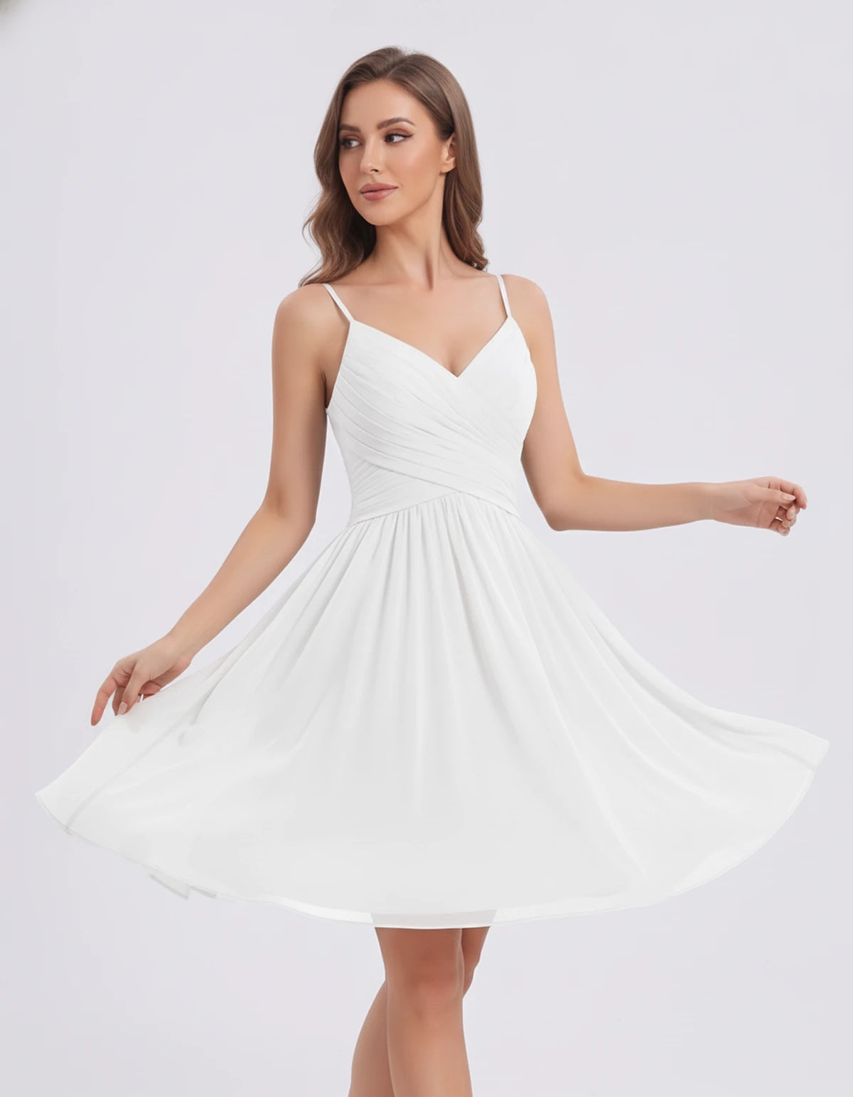 Justine Mini Dresses — White | SKU: RB-d4661d-white-2,RB-d4661d-white-4,RB-d4661d-white-6,RB-d4661d-white-8,RB-d4661d-white-10,RB-d4661d-white-12,RB-d4661d-white-14,RB-d4661d-white-16,RB-d4661d-white-16W,RB-d4661d-white-18W,RB-d4661d-white-20W,RB-d4661d-white-22W