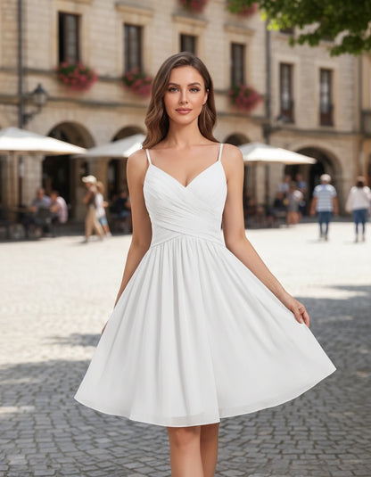 Justine Mini Dresses — White | SKU: RB-d4661d-white-2,RB-d4661d-white-4,RB-d4661d-white-6,RB-d4661d-white-8,RB-d4661d-white-10,RB-d4661d-white-12,RB-d4661d-white-14,RB-d4661d-white-16,RB-d4661d-white-16W,RB-d4661d-white-18W,RB-d4661d-white-20W,RB-d4661d-white-22W