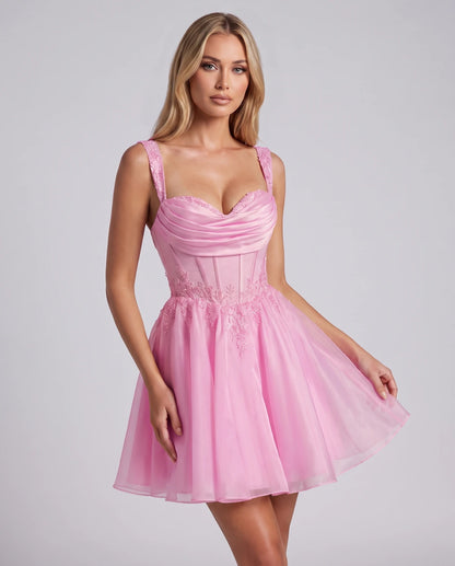 Kalinda Mini Dress — Pink