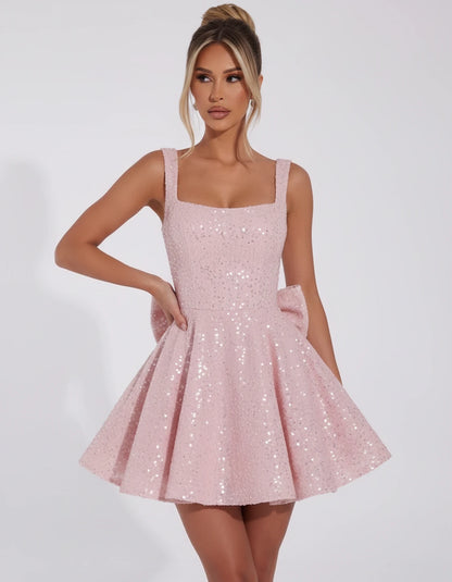 Katerine Mini Dresses — Pink | SKU: RB-81b11d-pink-2,RB-81b11d-pink-4,RB-81b11d-pink-6,RB-81b11d-pink-8,RB-81b11d-pink-10,RB-81b11d-pink-12,RB-81b11d-pink-14,RB-81b11d-pink-16,RB-81b11d-pink-16W,RB-81b11d-pink-18W,RB-81b11d-pink-20W,RB-81b11d-pink-22W
