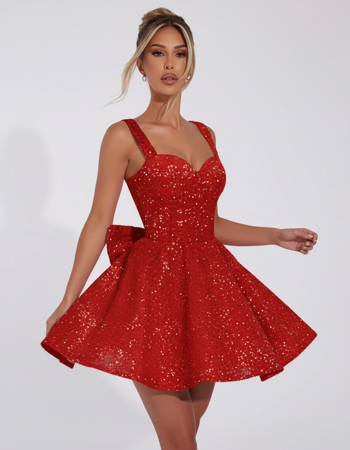 Katerine Mini Dresses — Red | SKU: RB-81b11d-red-2,RB-81b11d-red-4,RB-81b11d-red-6,RB-81b11d-red-8,RB-81b11d-red-10,RB-81b11d-red-12,RB-81b11d-red-14,RB-81b11d-red-16,RB-81b11d-red-16W,RB-81b11d-red-18W,RB-81b11d-red-20W,RB-81b11d-red-22W