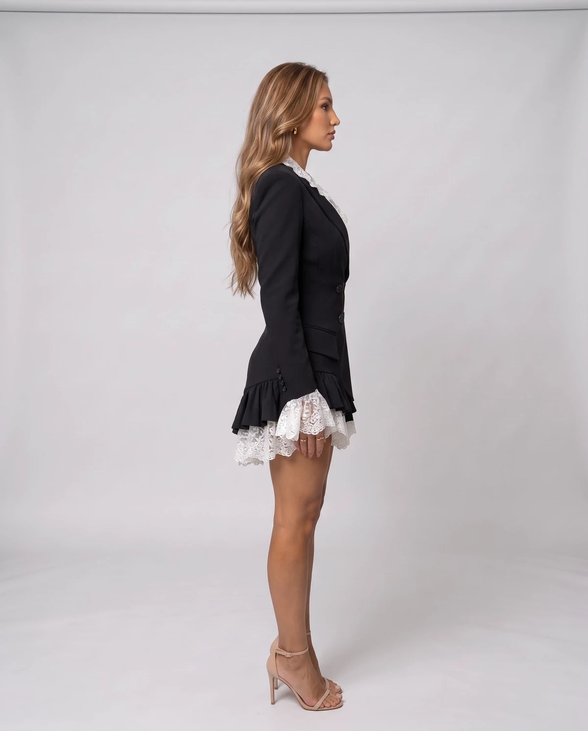 Kestrelle Mini Dresses — Black | SKU: RB-378e4e-black-XS,RB-378e4e-black-S,RB-378e4e-black-M,RB-378e4e-black-L,RB-378e4e-black-XL