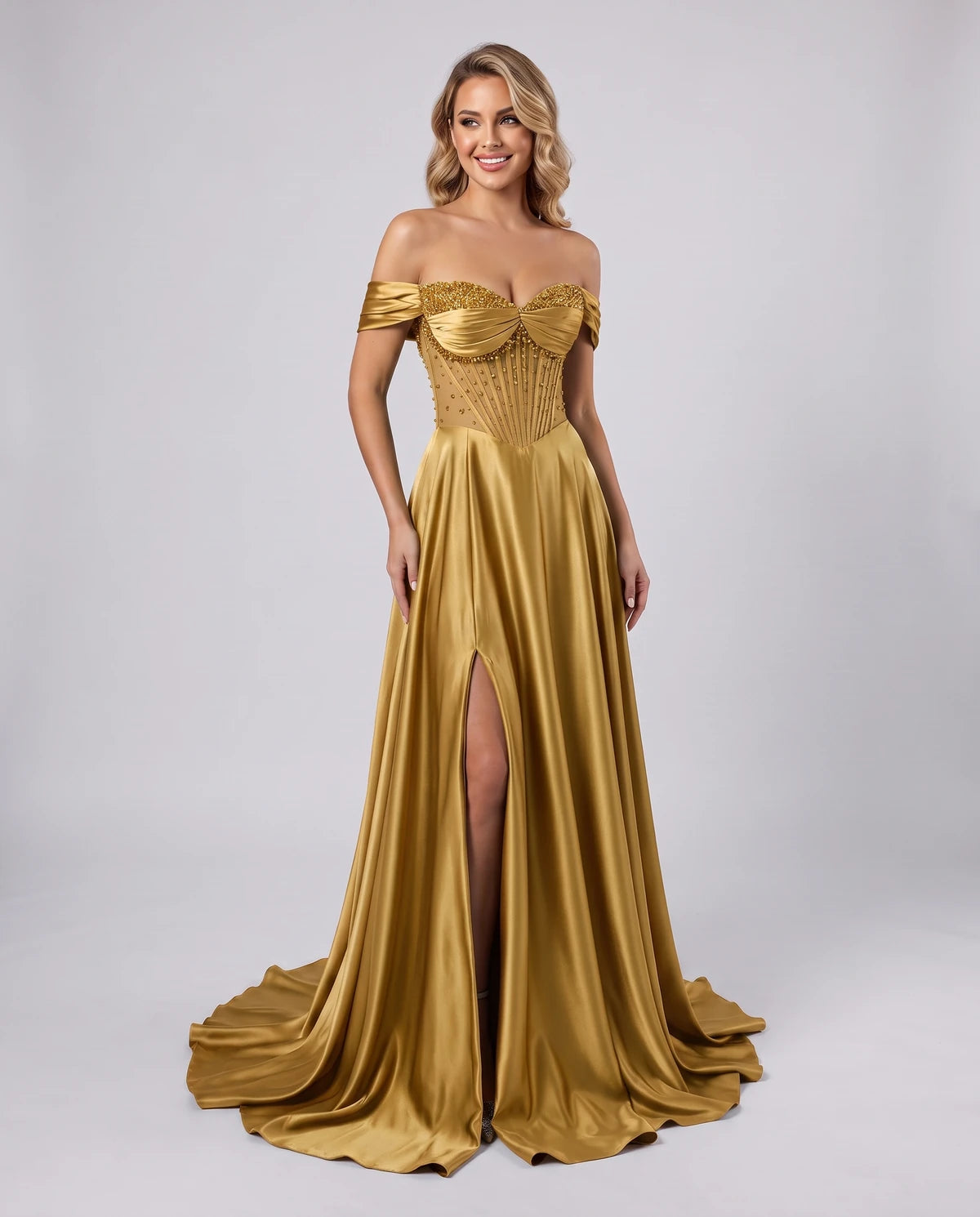 Lakoda Maxi Dresses — Gold