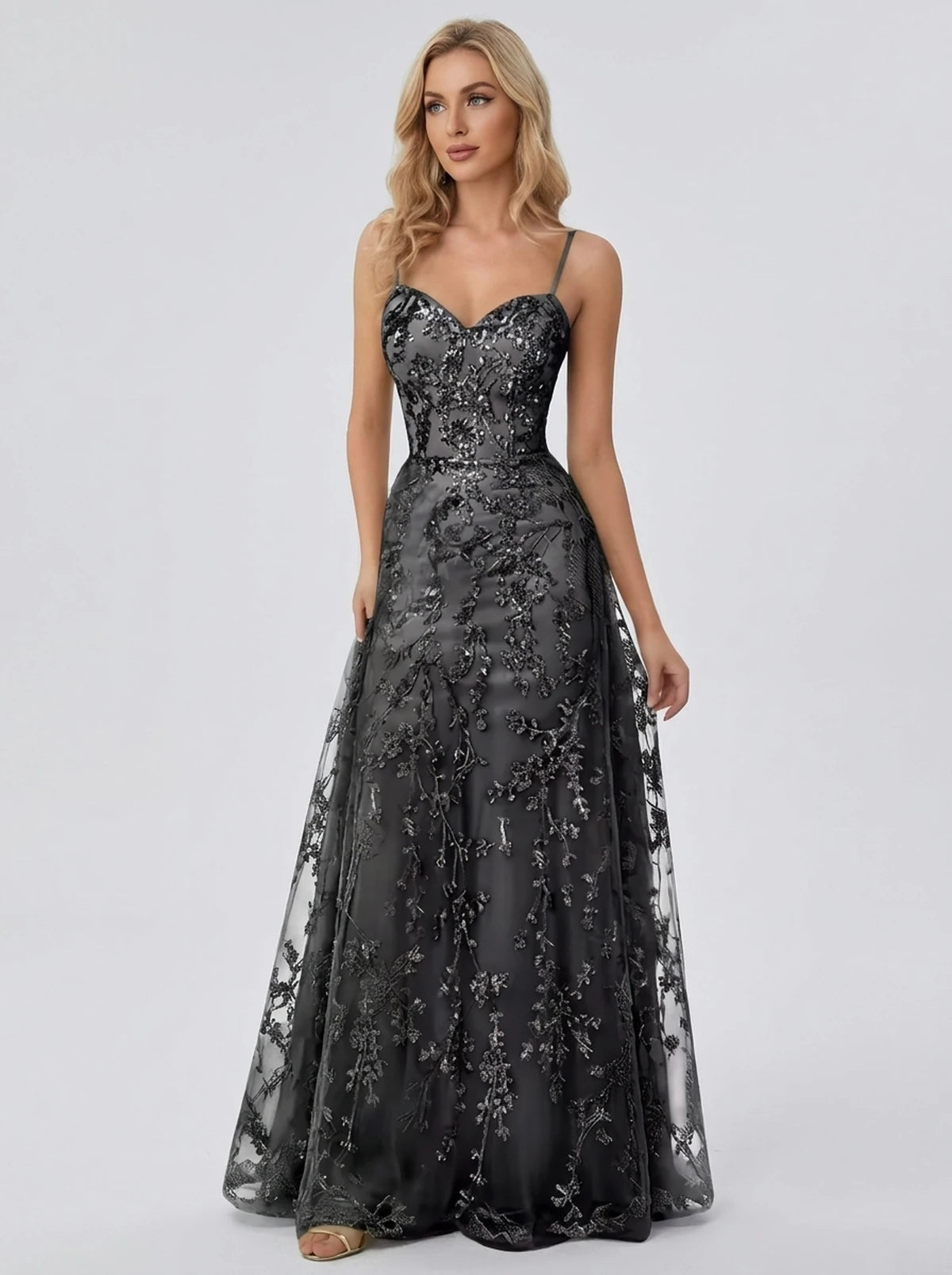 Lalique Maxi Dresses — Black