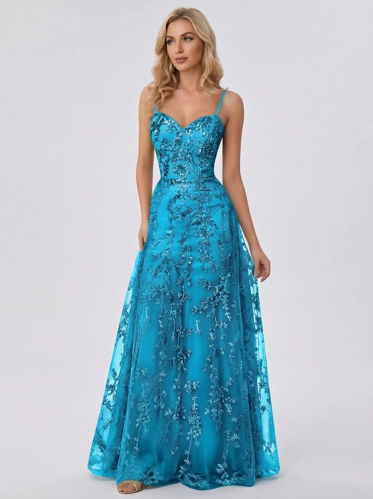 Lalique Maxi Dresses — Blue