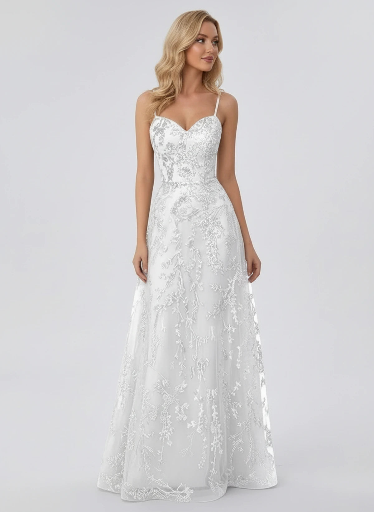 Lalique Maxi Dresses — White | SKU: RB-8fa0b2-white-2,RB-8fa0b2-white-4,RB-8fa0b2-white-6,RB-8fa0b2-white-8,RB-8fa0b2-white-10,RB-8fa0b2-white-12,RB-8fa0b2-white-14,RB-8fa0b2-white-16,RB-8fa0b2-white-16W,RB-8fa0b2-white-18W,RB-8fa0b2-white-20W,RB-8fa0b2-white-22W