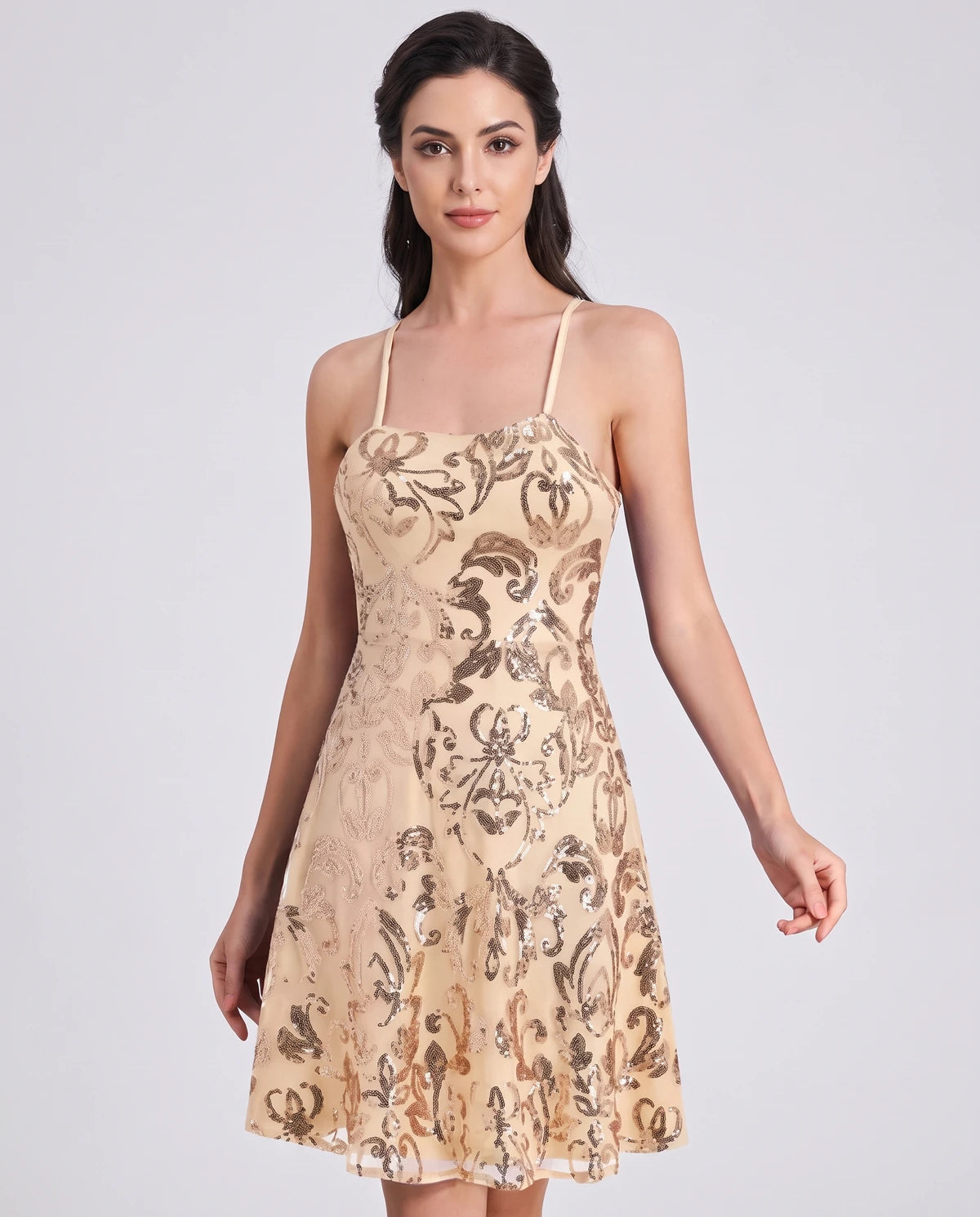 Lampedusa Mini Dresses — Gold