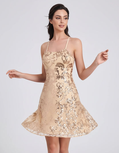 Lampedusa Mini Dresses — Gold | SKU: RB-bdd436-gold-2,RB-bdd436-gold-4,RB-bdd436-gold-6,RB-bdd436-gold-8,RB-bdd436-gold-10,RB-bdd436-gold-12,RB-bdd436-gold-14,RB-bdd436-gold-16,RB-bdd436-gold-16W,RB-bdd436-gold-18W,RB-bdd436-gold-20W,RB-bdd436-gold-22W