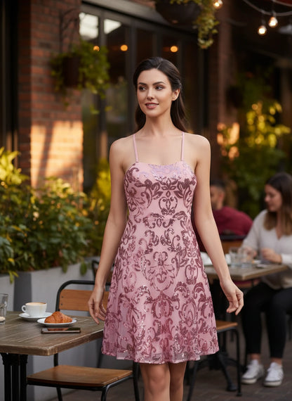 Lampedusa Mini Dresses — Pink B | SKU: RB-bdd436-pinkb-2,RB-bdd436-pinkb-4,RB-bdd436-pinkb-6,RB-bdd436-pinkb-8,RB-bdd436-pinkb-10,RB-bdd436-pinkb-12,RB-bdd436-pinkb-14,RB-bdd436-pinkb-16,RB-bdd436-pinkb-16W,RB-bdd436-pinkb-18W,RB-bdd436-pinkb-20W,RB-bdd436-pinkb-22W