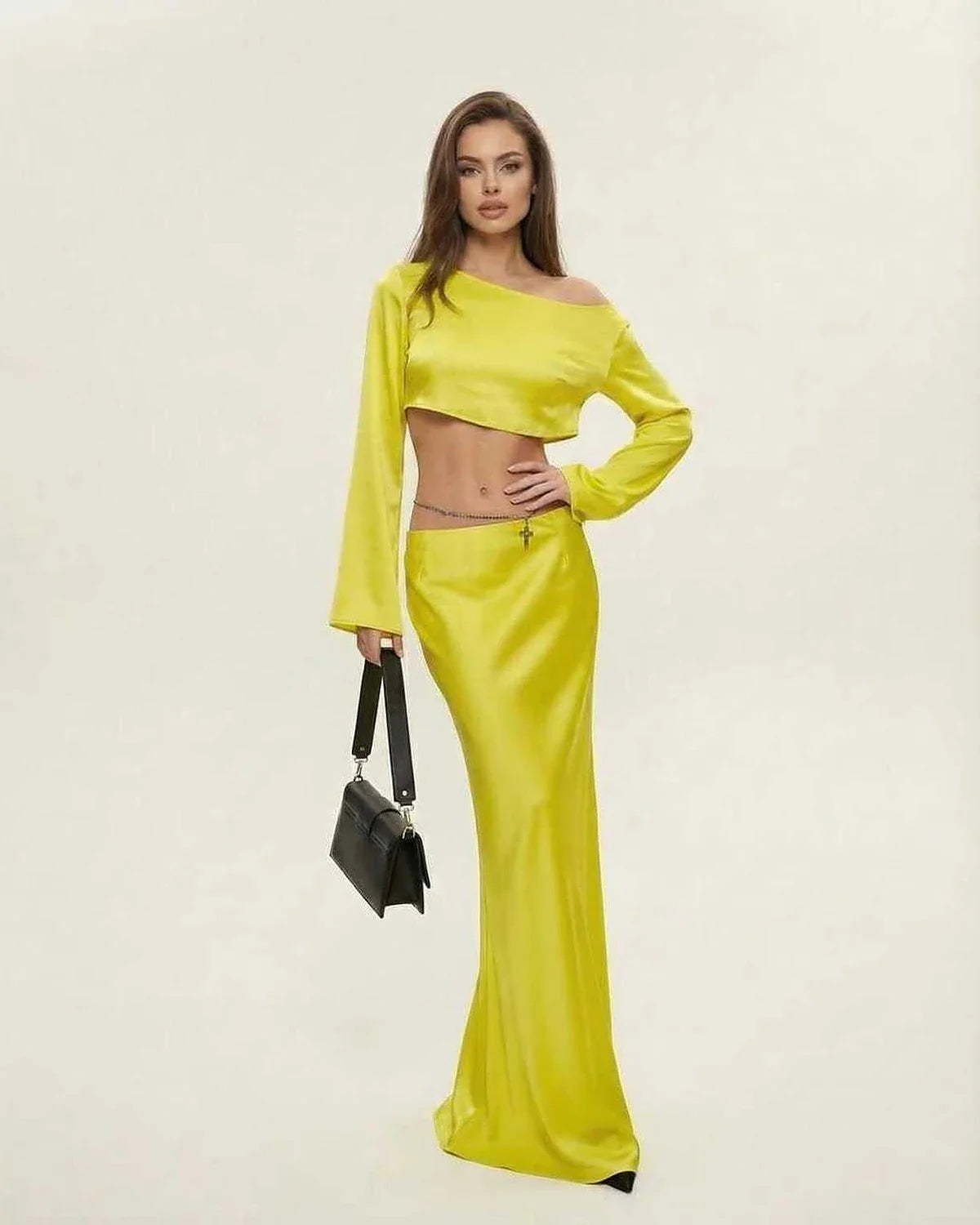 Yellow Bodycon Round Neck Sleeveless Midi Dress | Black-Tie Events & Celebrations, front view | Ramblion | SKU: VMD-482039175-yellow-L-2689,VMD-482039175-yellow-M-4989,VMD-482039175-yellow-S-4359,VMD-482039175-yellow-XL-3662,VMD-482039175-yellow-XS-5789