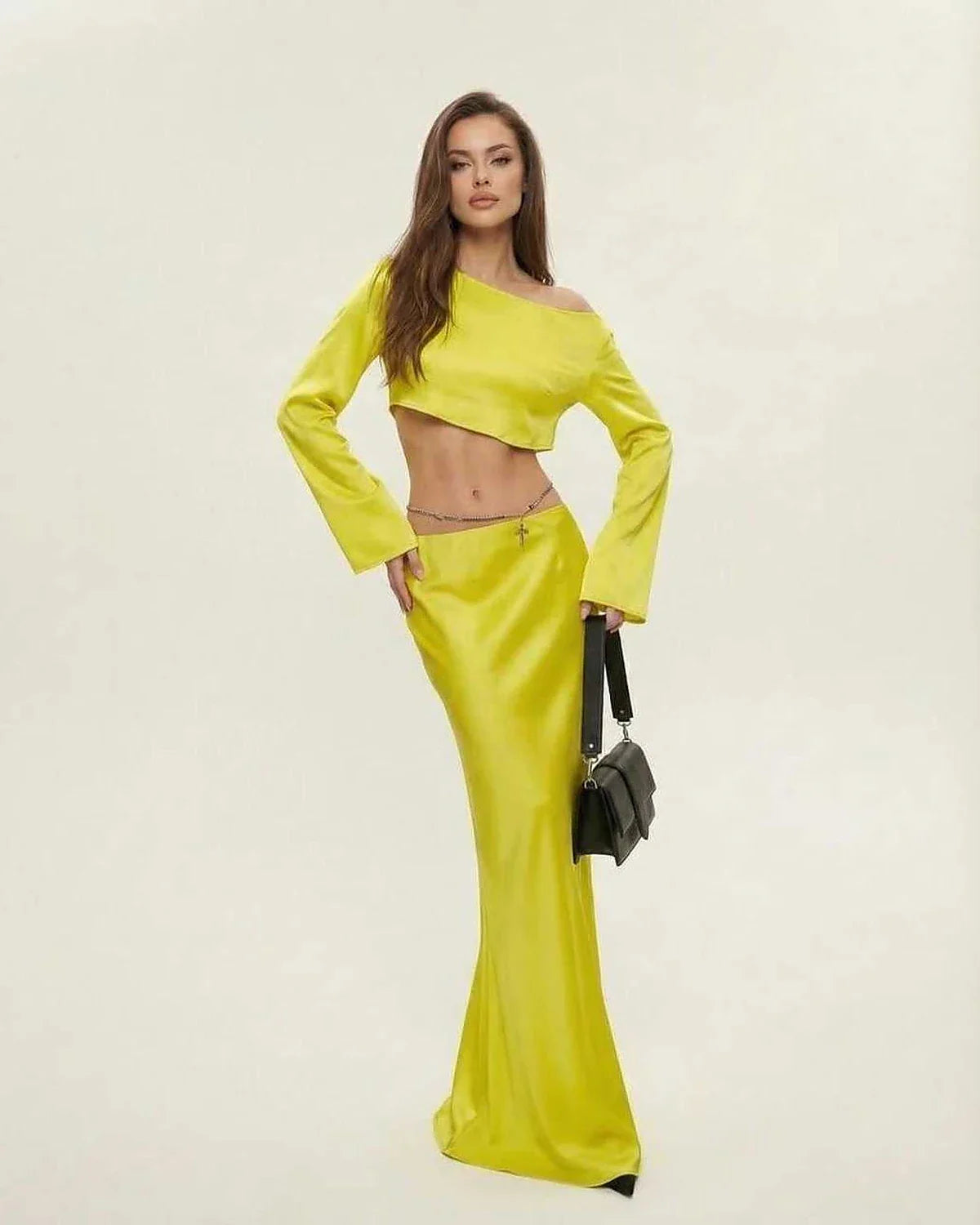 Yellow Bodycon Round Neck Sleeveless Midi Dress | Black-Tie Events & Celebrations, front view | Ramblion | SKU: VMD-482039175-yellow-L-2689,VMD-482039175-yellow-M-4989,VMD-482039175-yellow-S-4359,VMD-482039175-yellow-XL-3662,VMD-482039175-yellow-XS-5789