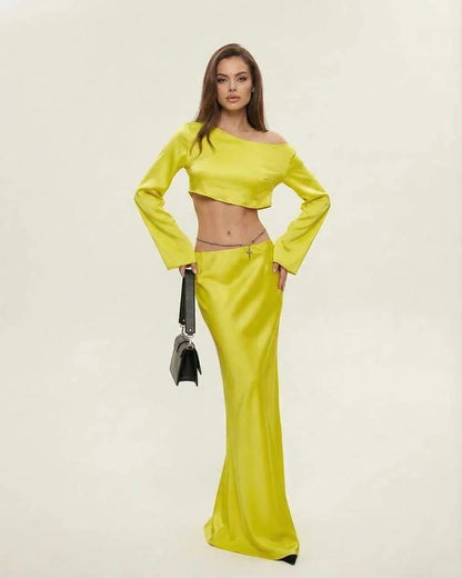 Yellow Bodycon Round Neck Sleeveless Midi Dress | Black-Tie Events & Celebrations, front view | Ramblion | SKU: VMD-482039175-yellow-L-2689,VMD-482039175-yellow-M-4989,VMD-482039175-yellow-S-4359,VMD-482039175-yellow-XL-3662,VMD-482039175-yellow-XS-5789