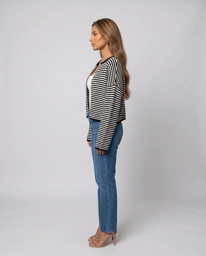 Larkelle Cardigans — Black And White | SKU: RB-3dfc75-blacka9f-XS,RB-3dfc75-blacka9f-S,RB-3dfc75-blacka9f-M,RB-3dfc75-blacka9f-L,RB-3dfc75-blacka9f-XL