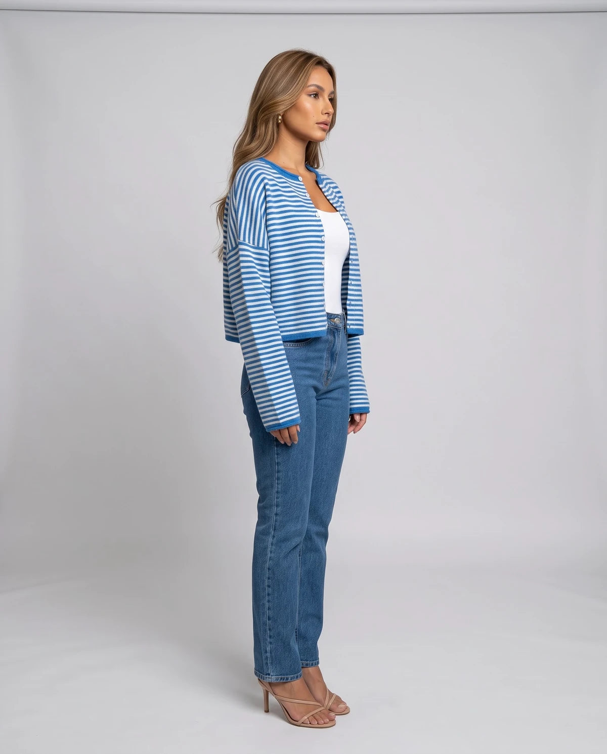 Larkelle Cardigans — Blue | SKU: RB-3dfc75-blue-XS,RB-3dfc75-blue-S,RB-3dfc75-blue-M,RB-3dfc75-blue-L,RB-3dfc75-blue-XL