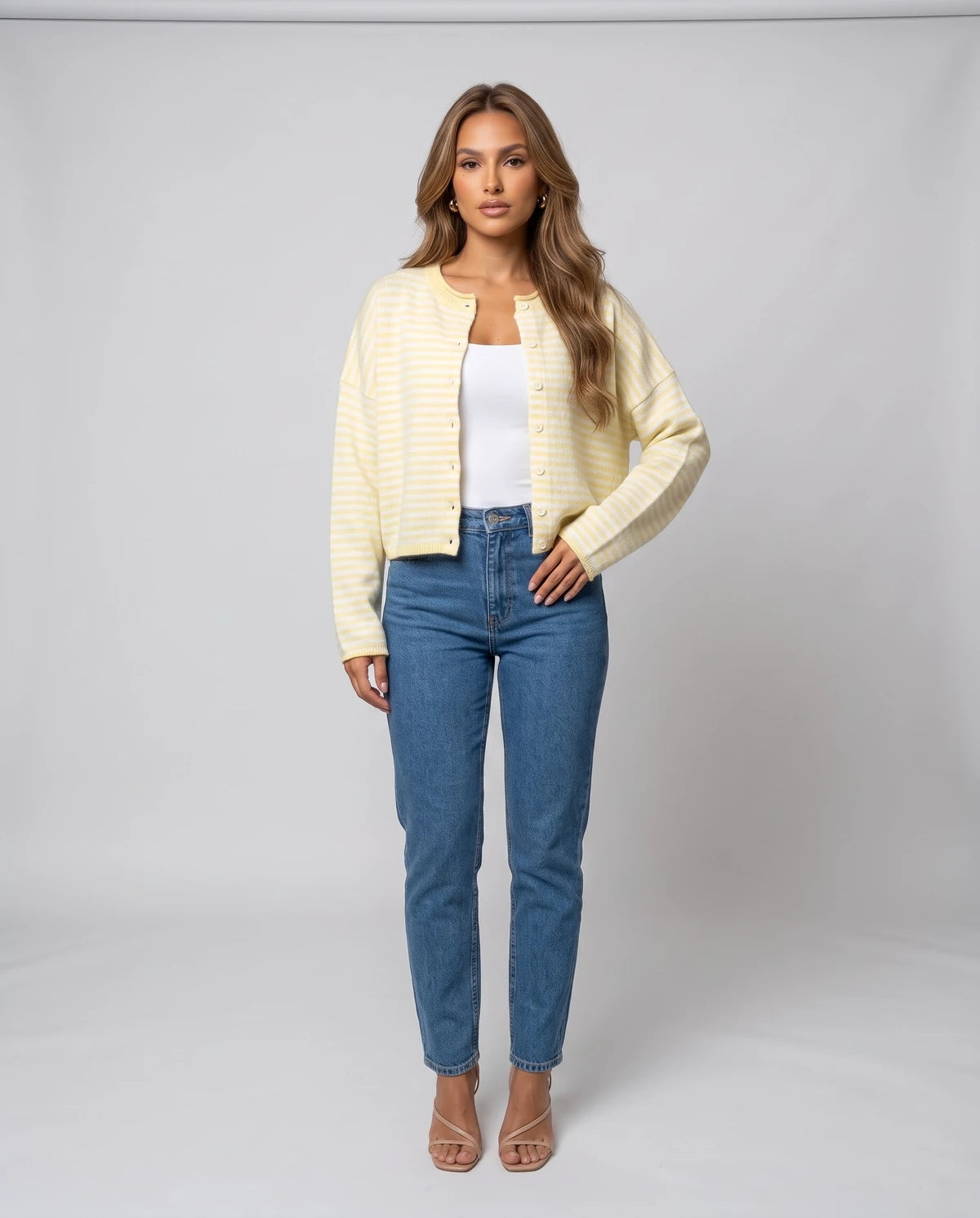 Larkelle Cardigans — Pale Yellow