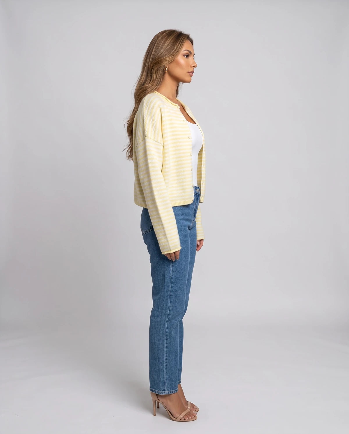 Larkelle Cardigans — Pale Yellow | SKU: RB-3dfc75-paleye71-XS,RB-3dfc75-paleye71-S,RB-3dfc75-paleye71-M,RB-3dfc75-paleye71-L,RB-3dfc75-paleye71-XL