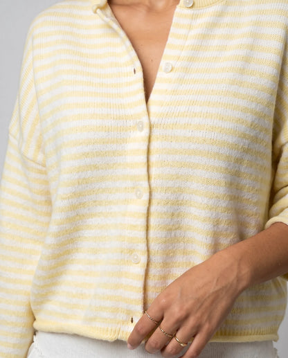 Larkelle Cardigans — Pale Yellow | SKU: RB-3dfc75-paleye71-XS,RB-3dfc75-paleye71-S,RB-3dfc75-paleye71-M,RB-3dfc75-paleye71-L,RB-3dfc75-paleye71-XL