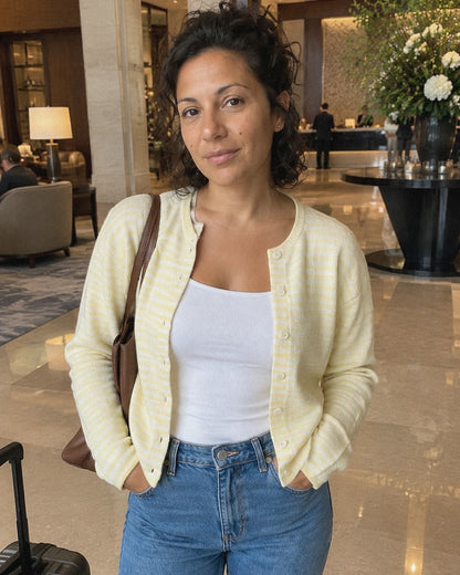 Larkelle Cardigans — Pale Yellow | SKU: RB-3dfc75-paleye71-XS,RB-3dfc75-paleye71-S,RB-3dfc75-paleye71-M,RB-3dfc75-paleye71-L,RB-3dfc75-paleye71-XL