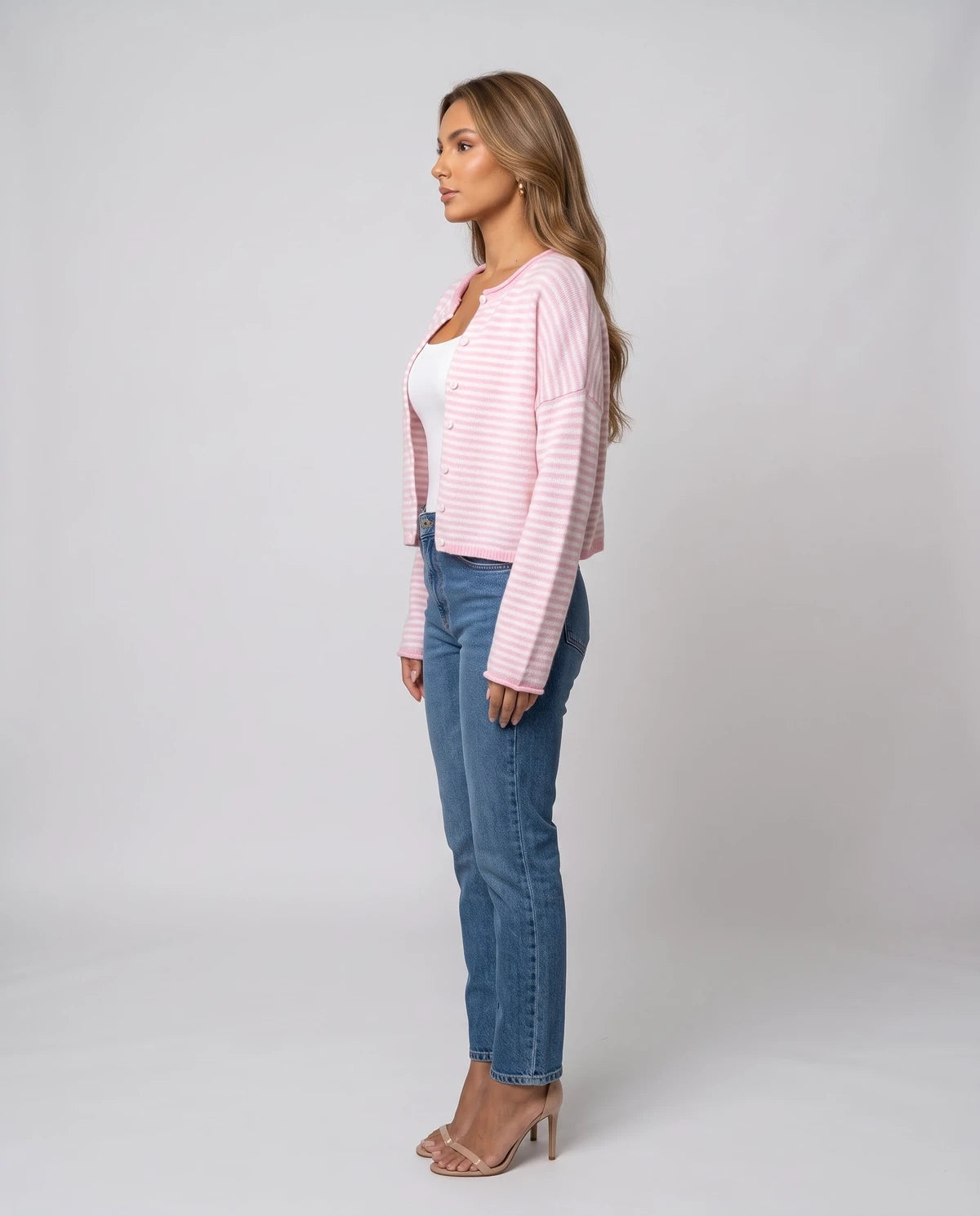 Larkelle Cardigans — Pink | SKU: RB-3dfc75-pink-XS,RB-3dfc75-pink-S,RB-3dfc75-pink-M,RB-3dfc75-pink-L,RB-3dfc75-pink-XL