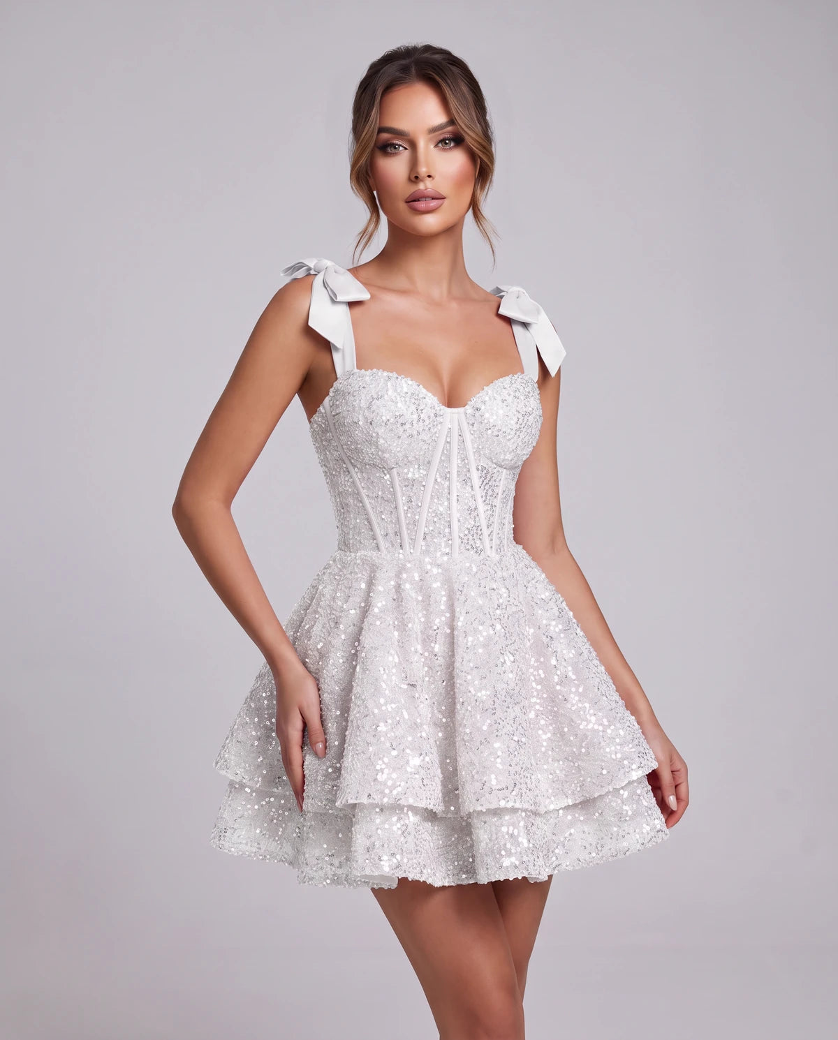 Laurentia Mini Dress — White