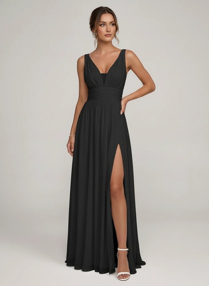 Lauriane Maxi Dresses — Black | SKU: RB-361f43-black-2,RB-361f43-black-4,RB-361f43-black-6,RB-361f43-black-8,RB-361f43-black-10,RB-361f43-black-12,RB-361f43-black-14,RB-361f43-black-16,RB-361f43-black-16W,RB-361f43-black-18W,RB-361f43-black-20W,RB-361f43-black-22W