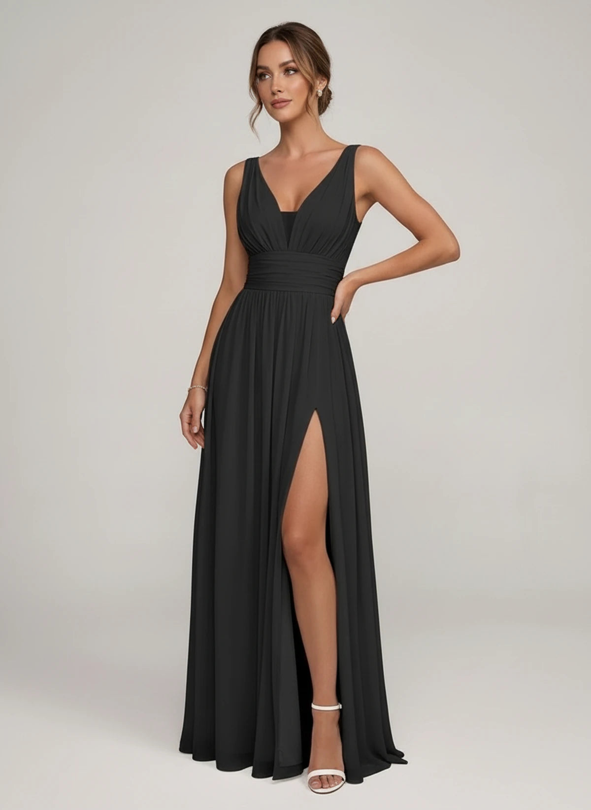Lauriane Maxi Dresses — Black | SKU: RB-361f43-black-2,RB-361f43-black-4,RB-361f43-black-6,RB-361f43-black-8,RB-361f43-black-10,RB-361f43-black-12,RB-361f43-black-14,RB-361f43-black-16,RB-361f43-black-16W,RB-361f43-black-18W,RB-361f43-black-20W,RB-361f43-black-22W