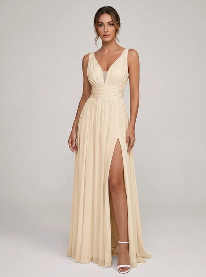 Lauriane Maxi Dresses — Champagne