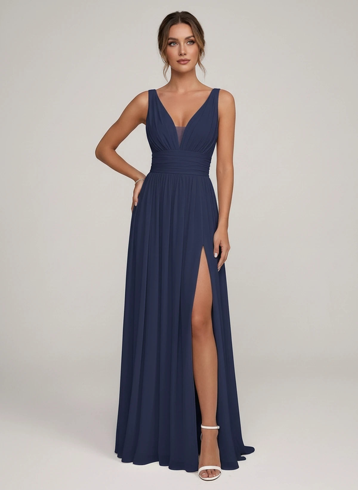Lauriane Maxi Dresses — Navy | SKU: RB-361f43-navy-2,RB-361f43-navy-4,RB-361f43-navy-6,RB-361f43-navy-8,RB-361f43-navy-10,RB-361f43-navy-12,RB-361f43-navy-14,RB-361f43-navy-16,RB-361f43-navy-16W,RB-361f43-navy-18W,RB-361f43-navy-20W,RB-361f43-navy-22W