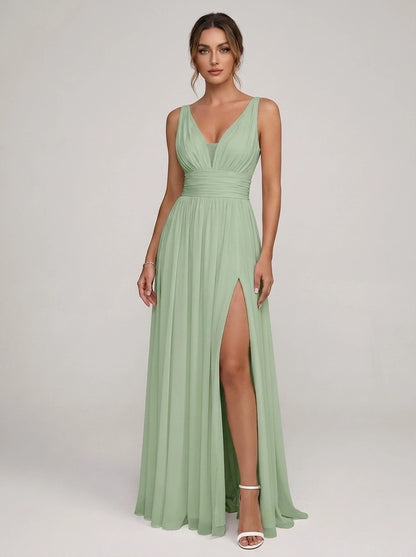 Lauriane Maxi Dresses — Sage Green